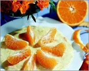 Апельсины в ванильном соусе
